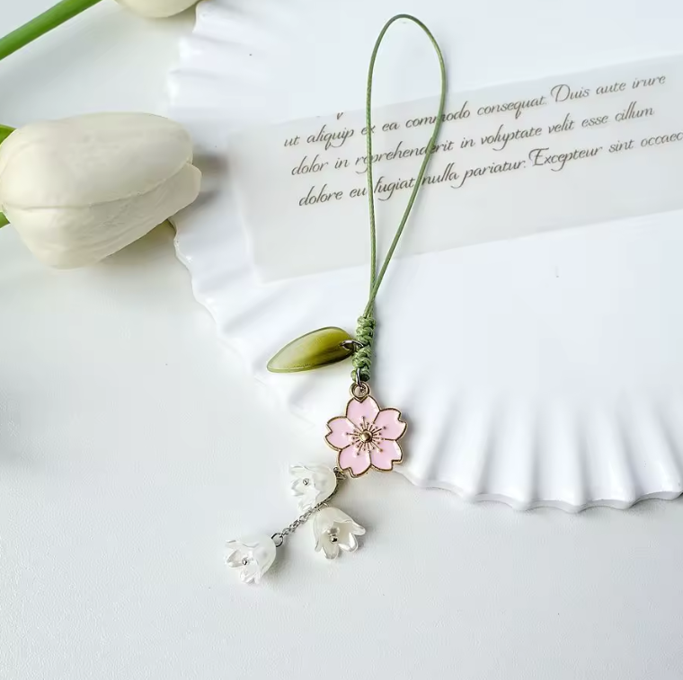 Tulip Flower Mobile Phone Straps Charm