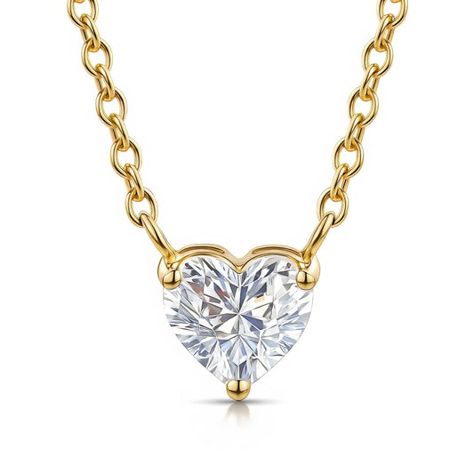 Hearts Gold-Plated Stainless Steel Necklace