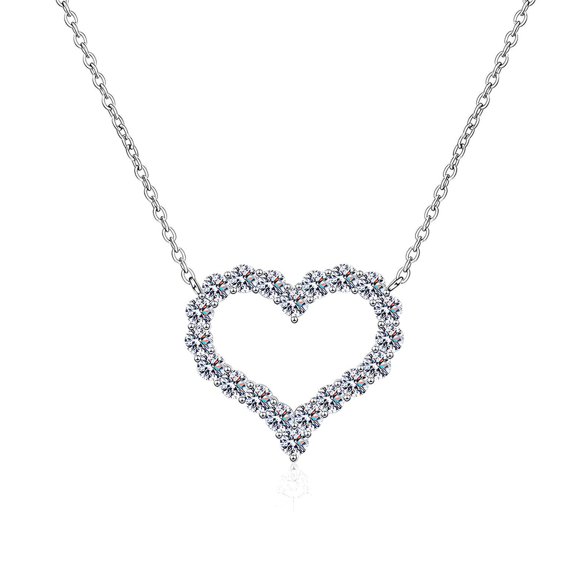 Heart Brass Necklace - Crystallic