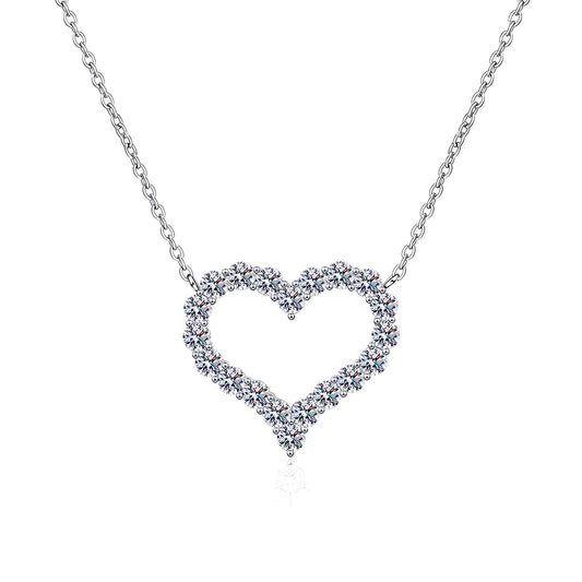 Heart Brass Necklace - Crystallic