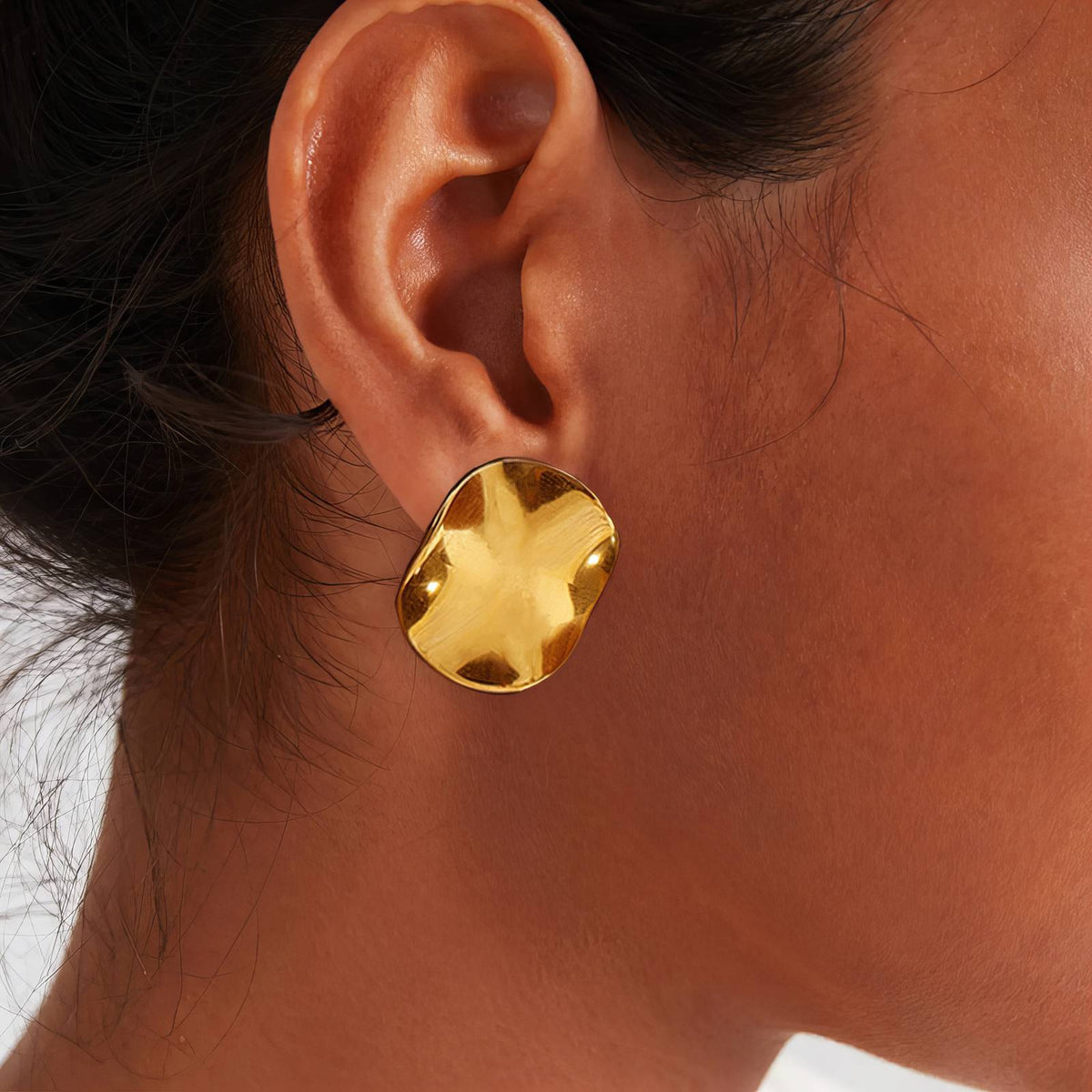 PVD Gold-Plated Stainless Steel Earrings
