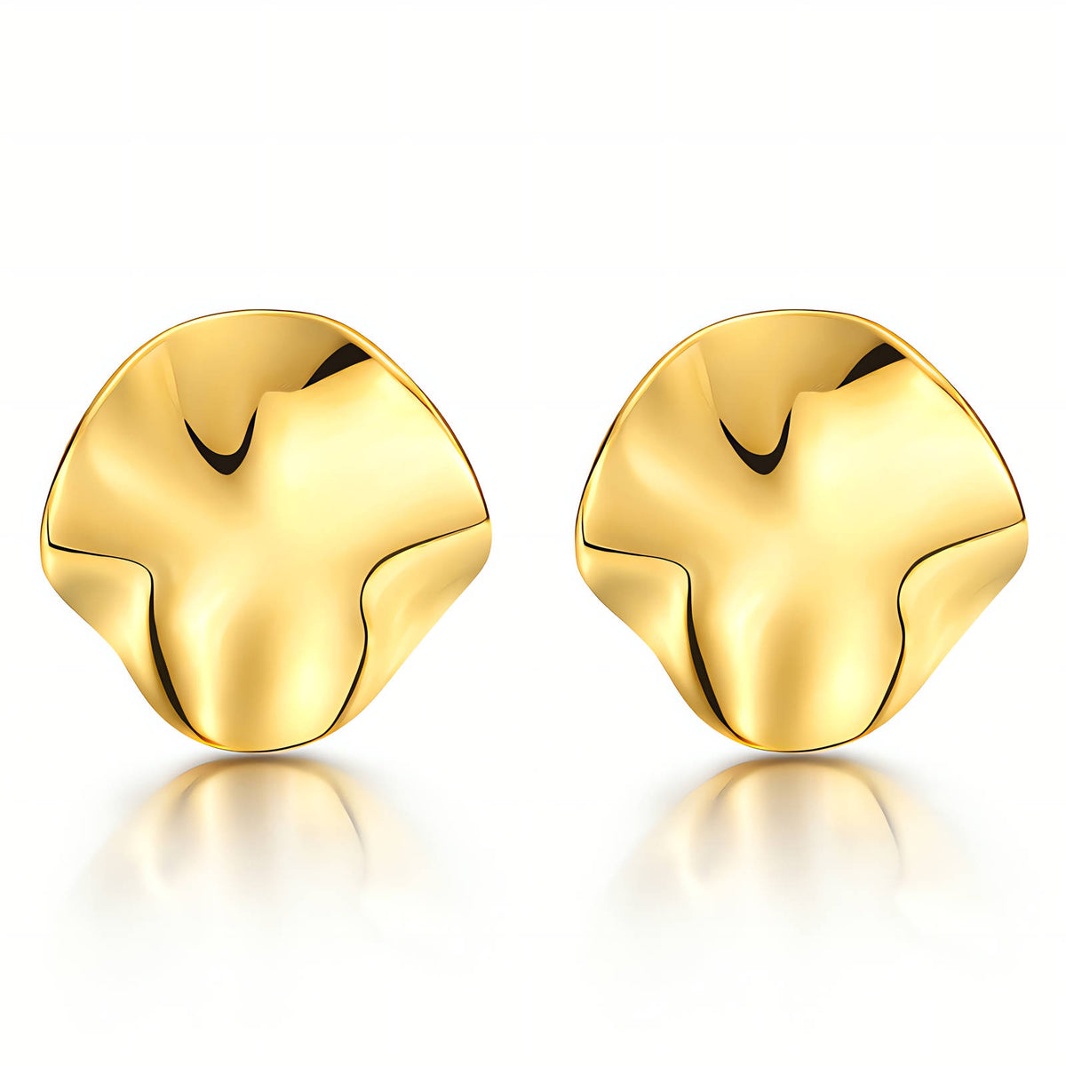 PVD Gold-Plated Stainless Steel Earrings