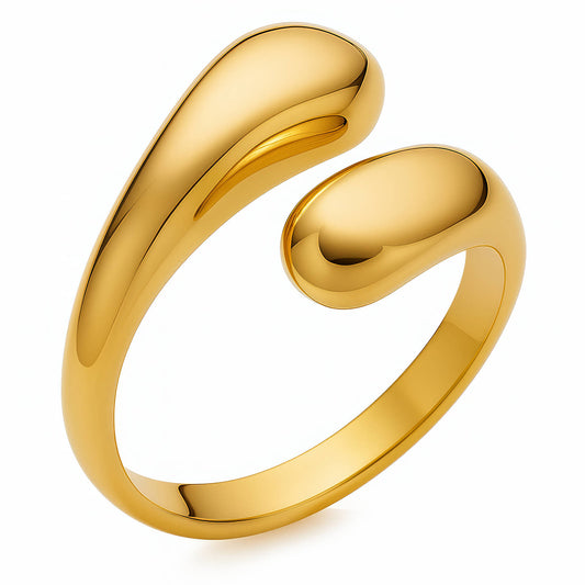 18K Gold-Plated Stainless Steel Finger Ring