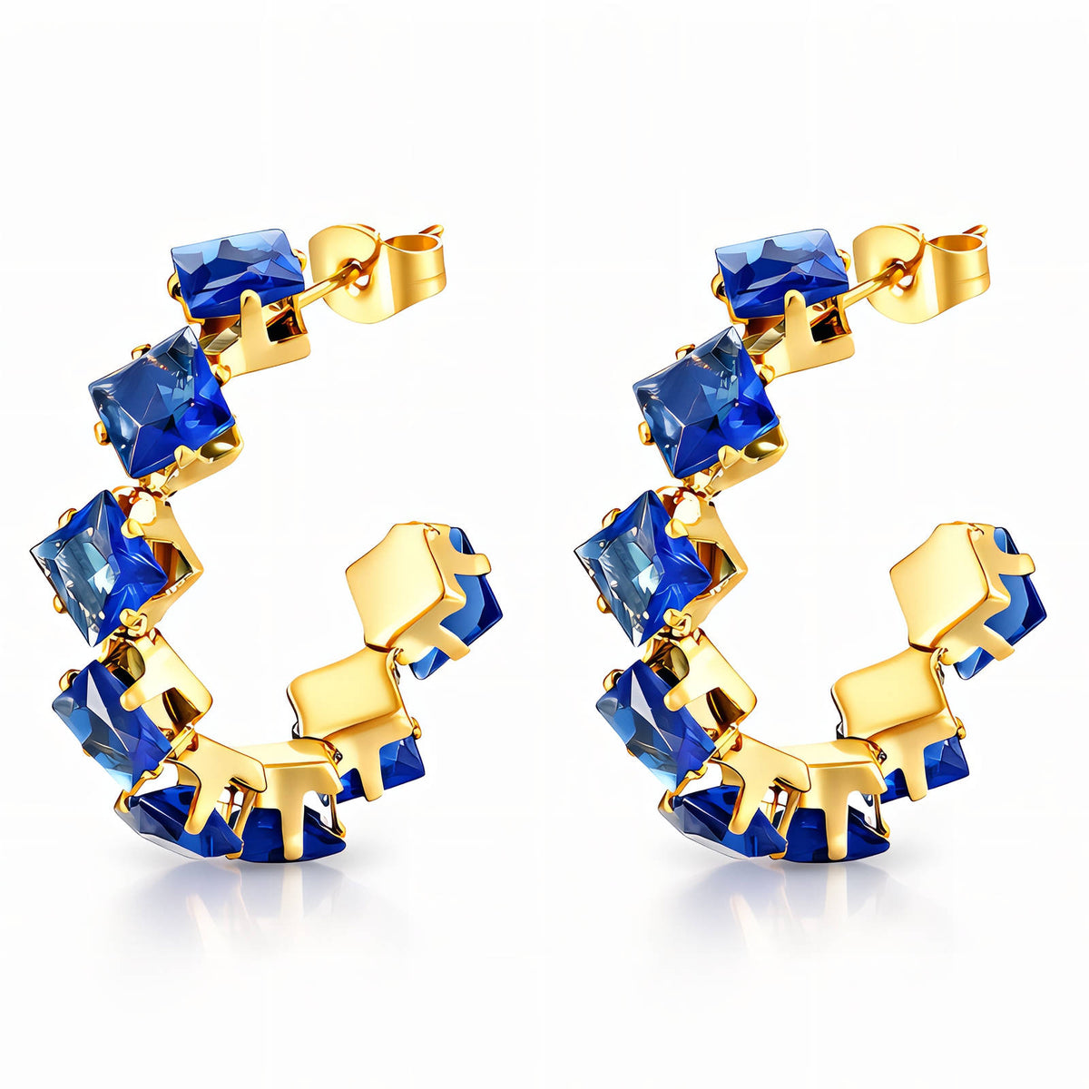 PVD Gold-Plated Stainless Steel Earrings