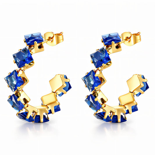 PVD Gold-Plated Stainless Steel Earrings