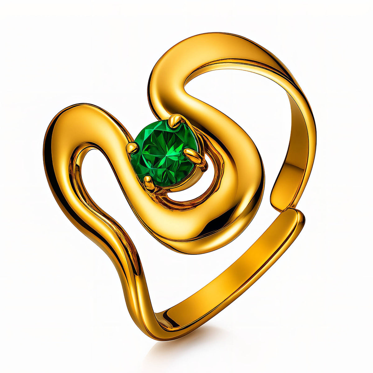 18K Gold-Plated Stainless Steel Finger Ring