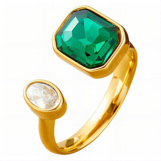 18K Gold-Plated Stainless Steel Finger Ring