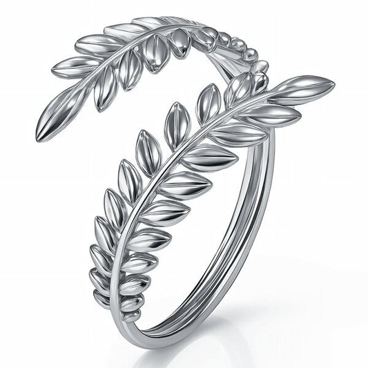 "Leaves" Stainless Steel Finger Ring
