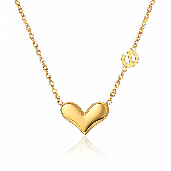 "Heart" 18K Gold-Plated Stainless Steel Necklace